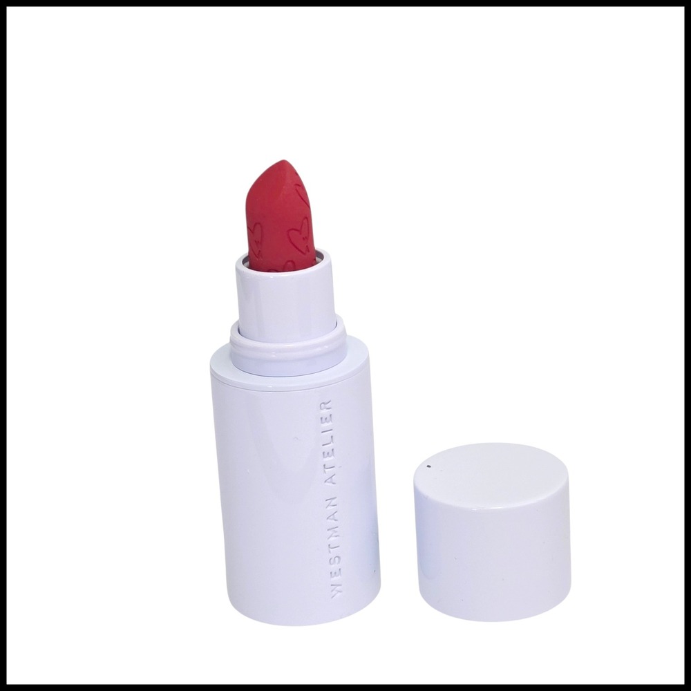 Westman Atelier Petite Lip Suede Matte Lipstick Ma Biche Tomato Red 0.04oz Trave